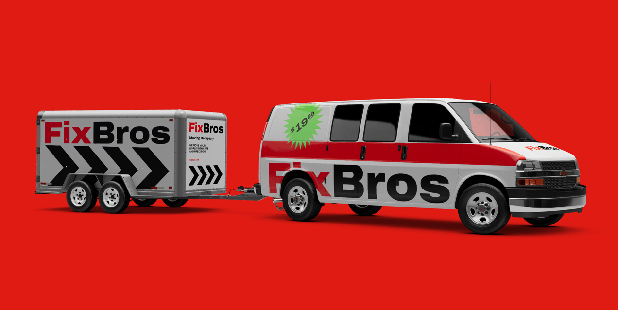 Free Van 3D mockup. Create presentations using Online Mockup Generator.