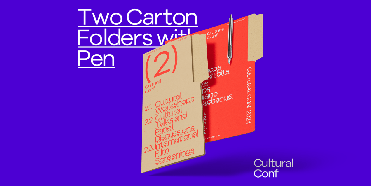 Free Folder 3D mockup. Create presentations using Online Mockup Generator.