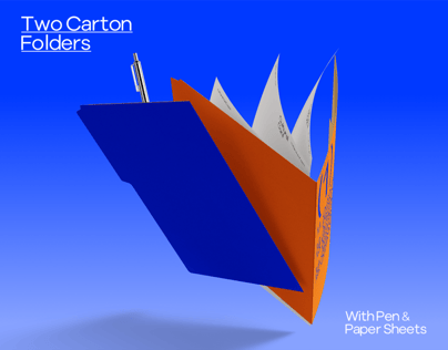 Free Folder 3D mockup. Create presentations using Online Mockup Generator.