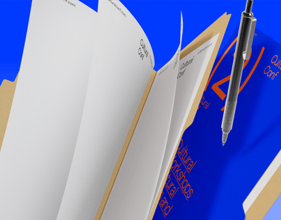 Free Folder 3D mockup. Create presentations using Online Mockup Generator.