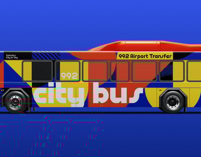 Free Bus 3D mockup. Create presentations using Online Mockup Generator.