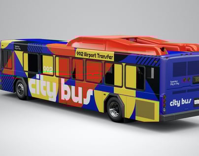Free Bus 3D mockup. Create presentations using Online Mockup Generator.