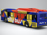 Free Bus 3D mockup. Create presentations using Online Mockup Generator.