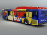 Free Bus 3D mockup. Create presentations using Online Mockup Generator.