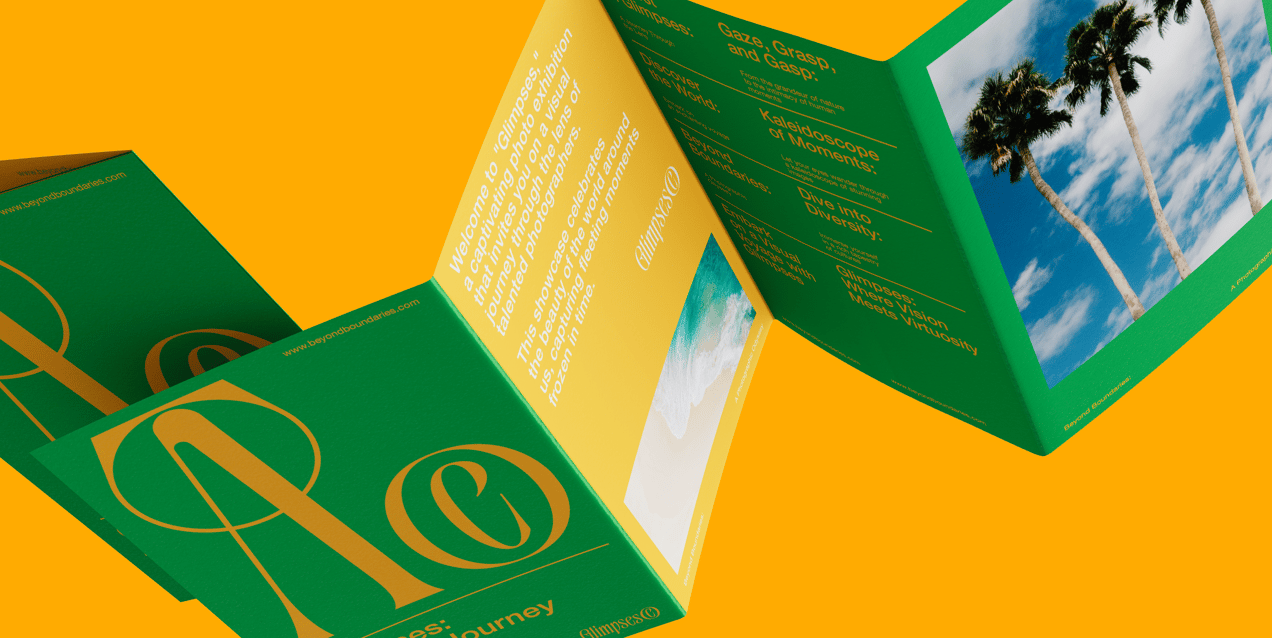 Free Brochure 3D mockup. Create presentations using Online Mockup Generator.
