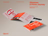 Free Brochure 3D mockup. Create presentations using Online Mockup Generator.