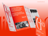 Free Brochure 3D mockup. Create presentations using Online Mockup Generator.