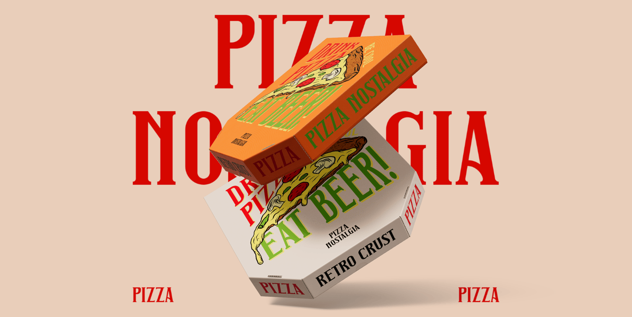 Free Pizza Box 3D mockup. Create presentations using Online Mockup Generator.