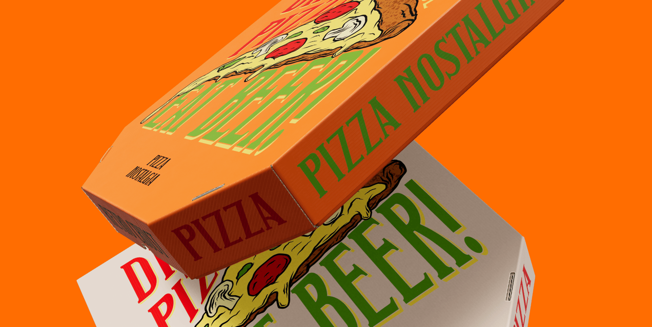 Free Pizza Box 3D mockup. Create presentations using Online Mockup Generator.