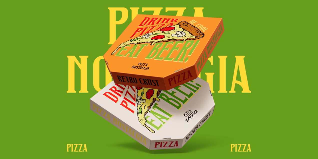 Free Pizza Box 3D mockup. Create presentations using Online Mockup Generator.