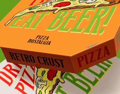 Free Pizza Box 3D mockup. Create presentations using Online Mockup Generator.