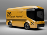 Free Electric Van 3D mockup. Create presentations using Online Mockup Generator