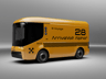 Free Electric Van 3D mockup. Create presentations using Online Mockup Generator