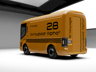 Free Electric Van 3D mockup. Create presentations using Online Mockup Generator