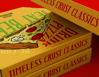 Free Pizza Box 3D mockup. Create presentations using Online Mockup Generator.