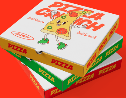 Free Pizza Box 3D mockup. Create presentations using Online Mockup Generator.