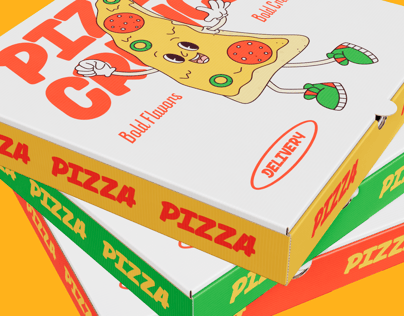 Free Pizza Box 3D mockup. Create presentations using Online Mockup Generator.