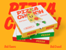 Free Pizza Box 3D mockup. Create presentations using Online Mockup Generator.