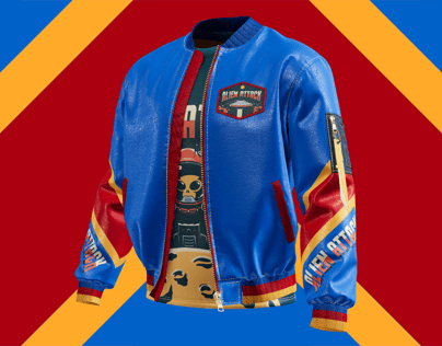 Free Bomber Jacket 3D mockup. Create presentations using Online Mockup Generator.