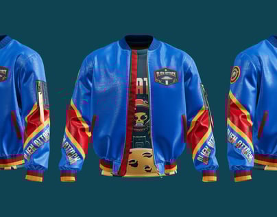 Free Bomber Jacket 3D mockup. Create presentations using Online Mockup Generator.