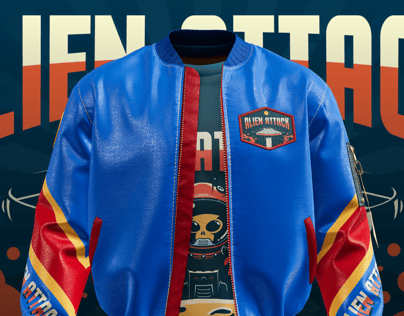 Free Bomber Jacket 3D mockup. Create presentations using Online Mockup Generator.