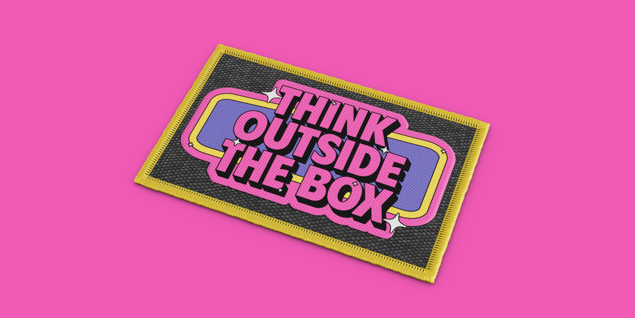 Free Patch 3D mockup. Create presentations using Online Mockup Generator.
