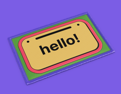 Free Patch 3D mockup. Create presentations using Online Mockup Generator.