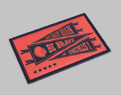 Free Patch 3D mockup. Create presentations using Online Mockup Generator.