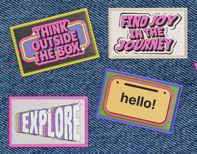 Free Patch 3D mockup. Create presentations using Online Mockup Generator.