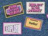 Free Patch 3D mockup. Create presentations using Online Mockup Generator.