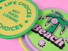 Free Patch 3D mockup. Create presentations using Online Mockup Generator.