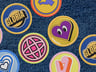 Free Patch 3D mockup. Create presentations using Online Mockup Generator.
