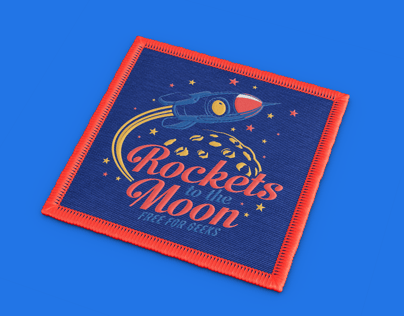 Free Patch 3D mockup. Create presentations using Online Mockup Generator.