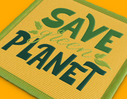 Free Patch 3D mockup. Create presentations using Online Mockup Generator.