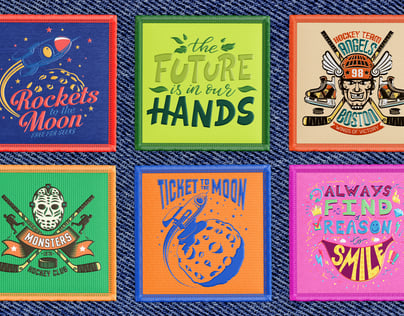 Free Patch 3D mockup. Create presentations using Online Mockup Generator.