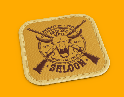 Free Patch 3D mockup. Create presentations using Online Mockup Generator.