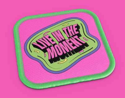 Free Patch 3D mockup. Create presentations using Online Mockup Generator.