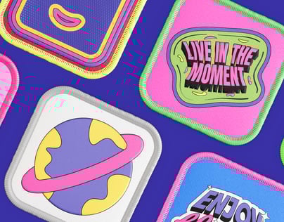 Free Patch 3D mockup. Create presentations using Online Mockup Generator.
