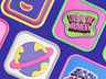 Free Patch 3D mockup. Create presentations using Online Mockup Generator.