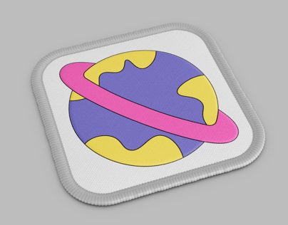 Free Patch 3D mockup. Create presentations using Online Mockup Generator.