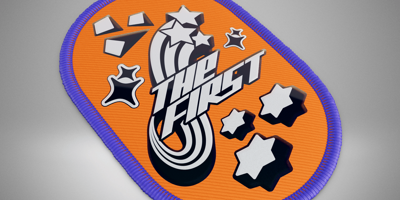 Patch 3D mockup. Create presentations using Online Mockup Generator.