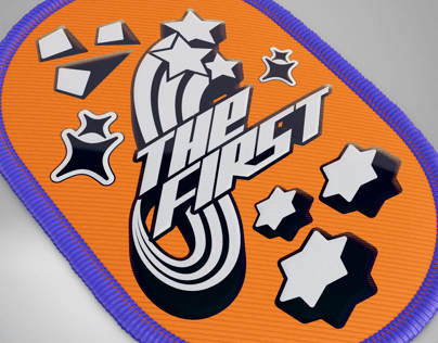 Patch 3D mockup. Create presentations using Online Mockup Generator.