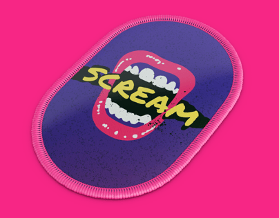 Patch 3D mockup. Create presentations using Online Mockup Generator.