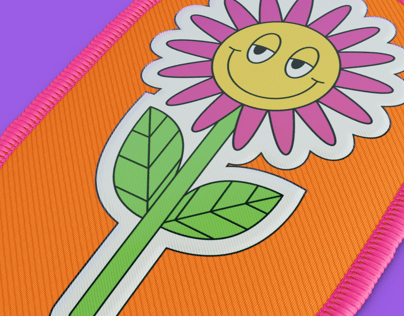 Patch 3D mockup. Create presentations using Online Mockup Generator.