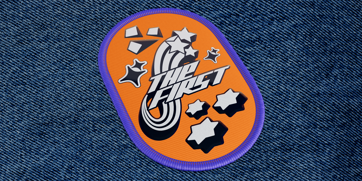 Patch 3D mockup. Create presentations using Online Mockup Generator.