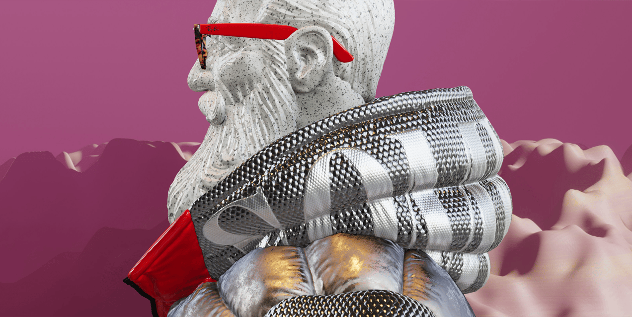 Sunglasses 3D mockup. Create presentations using Online Mockup Generator.