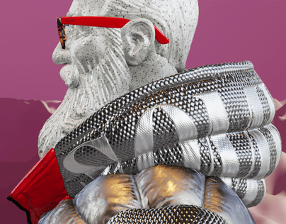 Sunglasses 3D mockup. Create presentations using Online Mockup Generator.