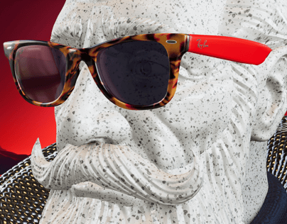 Sunglasses 3D mockup. Create presentations using Online Mockup Generator.