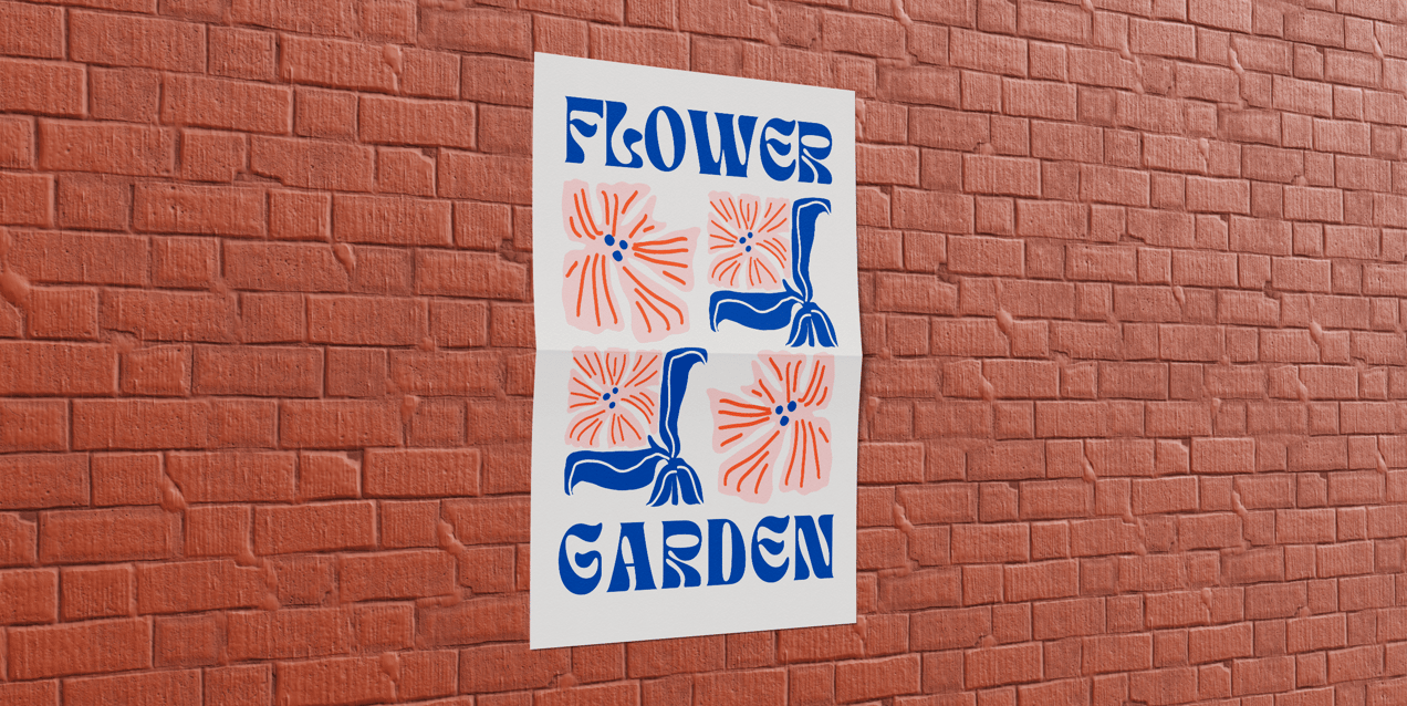 Free Poster 3D mockup. Create presentations using Online Mockup Generator.