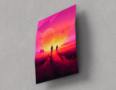 Free Poster 3D mockup. Create presentations using Online Mockup Generator.